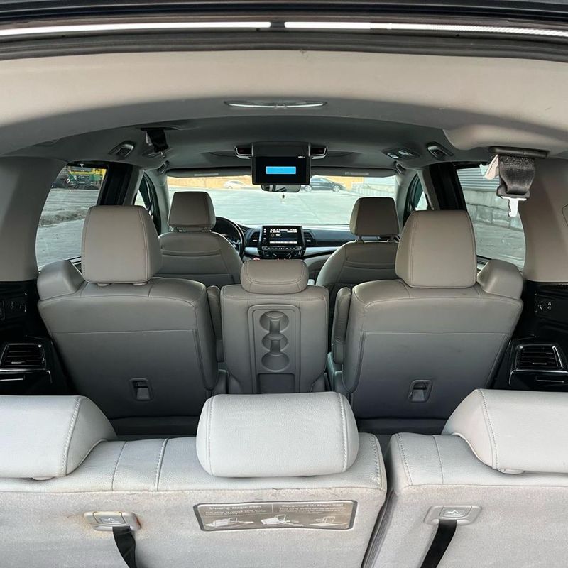 Inside the minivan